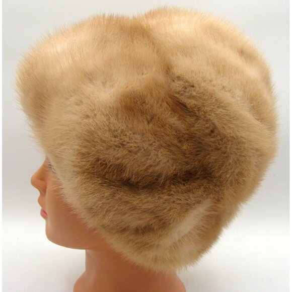 Fur Hat Best & Company Fifth Ave New York Union Made 858900 Winter Vintage 1960s - Picture 4 of 13